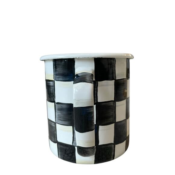 Mackenzie Childs Courtly Check Measuring Cup Hand Painted 7 Cup New - Picture 12 of 16